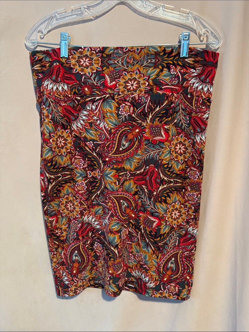 Lularoe Multicolor Paisley Floral Pencil Skirt